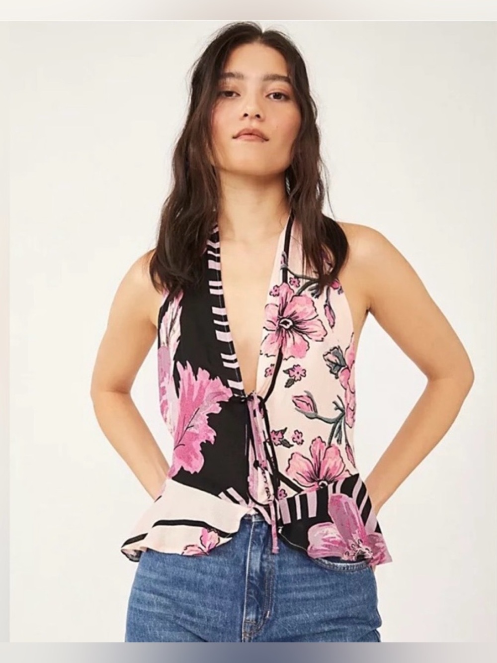 NWT Free People Hot Tropics Tank, size S